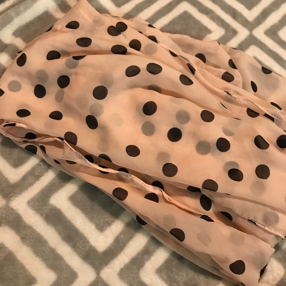 light pink scarf